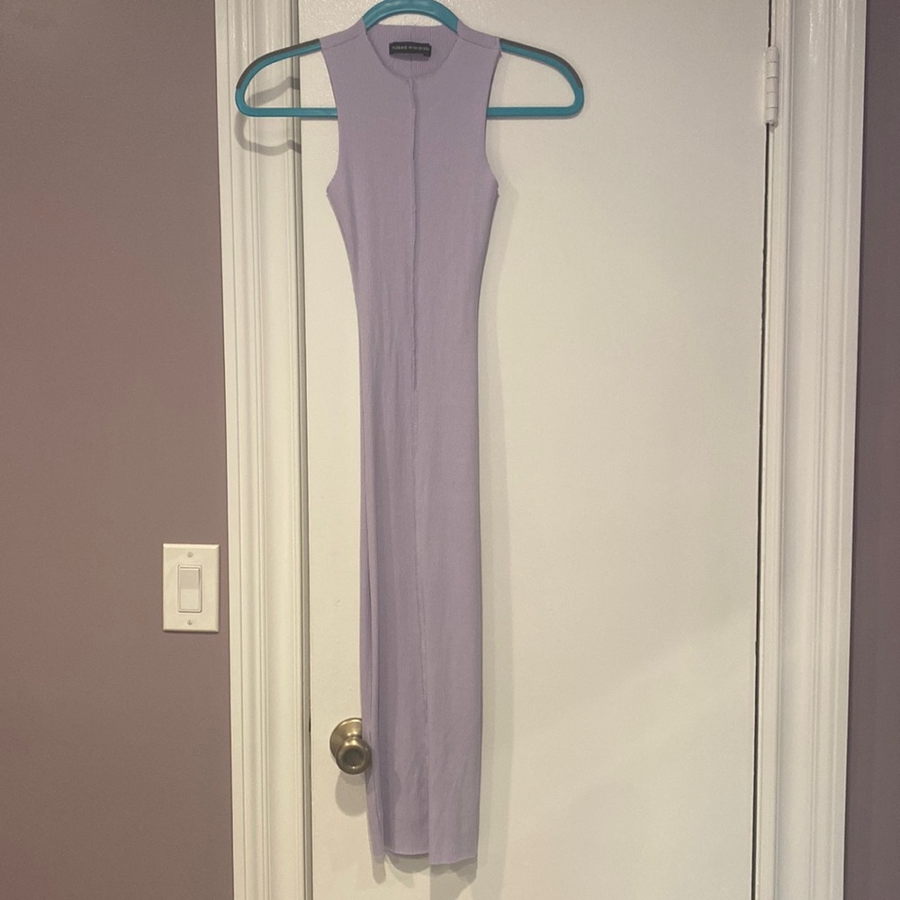 Naked Wardrobe Lilac Bodycon Dress - Picture 1 of 2